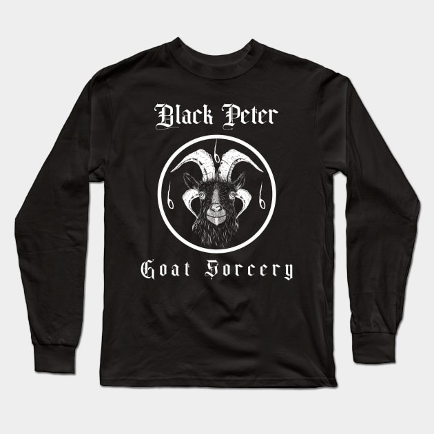 Black Peter Goat Sorcery Long Sleeve T-Shirt by dflynndesigns